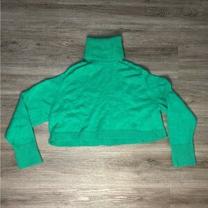 Zara Green Turtleneck Sweater